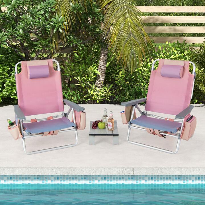 Costway folding beach chair