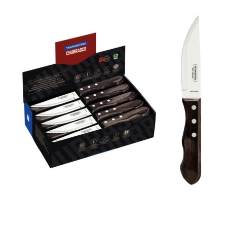 Tramontina Polywood Steak Knife Brown