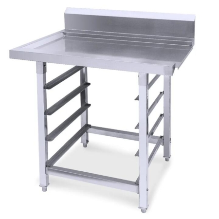 EUROCHEF Left Side Exit Table for Commercial Dishwasher