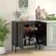 buffet cabinet with storage shelves 2-door sideboard buffet cabinet kitchen storage cabinet coffee bar cabinet cupboard buffet table accent cabinet cupboard console table storage server cupboard cabinet bar furniture for dining room entryway