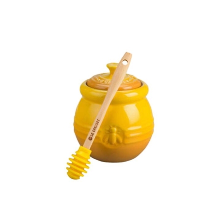 Le Creuset Stoneware Honey Pot with Dipper 450ml Nectar