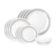 Corelle Vitrelle Dinner Set 16pc Brushed Silver