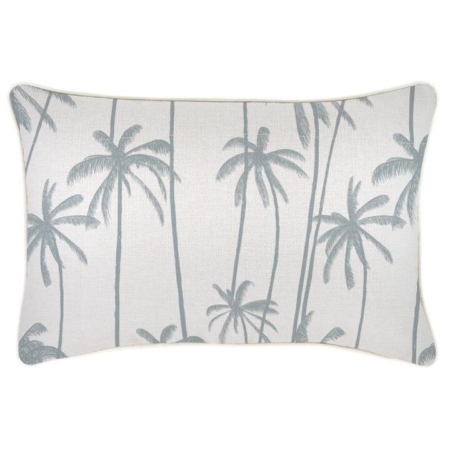 Cushion Cover-With Piping-Tall-Palms-Smoke-35cm x 50cm