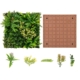 2 pack vertical wall mount artificial boxwood topiary plants