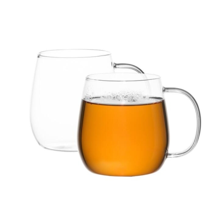 Salisbury & Co Brew Glass Mug 350ml Set of 2