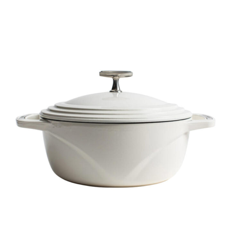 Lodge Enamel Cast Iron Cloud Nine Dutch Oven 31cm - 4.25L White