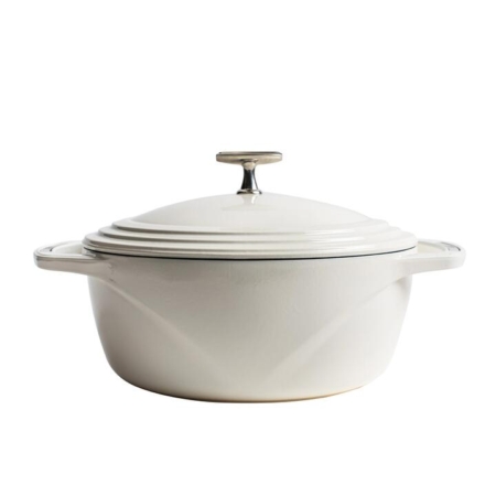 Lodge Enamel Cast Iron Cloud Nine Dutch Oven 34cm - 5.6L White