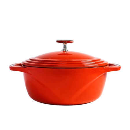 Lodge Enamel Cast Iron Cherry On Top Dutch Oven 34cm - 5.6L Red