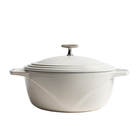 Lodge Enamel Cast Iron Cloud Nine Dutch Oven 37cm - 7L White