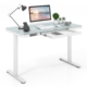 glass standing desk