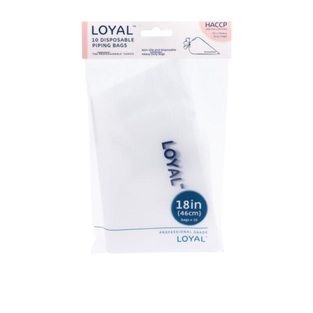 Loyal Disposable Piping Bags Clear 46cm 10pk Clear