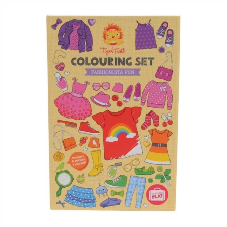 Tiger Tribe Fashionista Fun Colouring Set