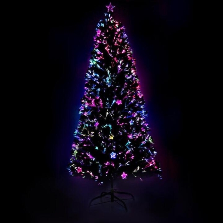 Jingle Jollys 2.1M 7FT LED Christmas Tree Xmas Optic Fiber Multi Colour Lights