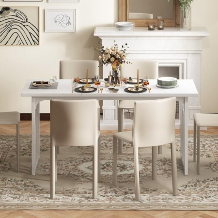 Costway rectangular dining table