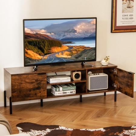 2-door TV stand with power outlet