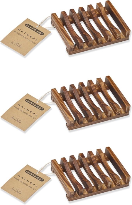Wooden Soap Holder (Set of 3)