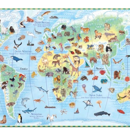 Djeco Observe World's Animals Puzzle 100pcs & Booklet