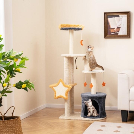 Costway cute cat tree for indoor cats kittens