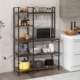 Costway bakers rack coffee bar cabinet kitchen shelves kitchen rack kitchen pantry cabinet microwave stand with storage power outlet kitchen organizers and storage kitchen shelving island table for kitchen dining room study office greenhouse