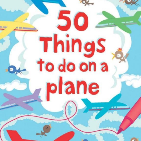 Usborne 50 Things To Do On A Plane Wipe Clean Cards&Pen