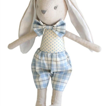 Alimrose Linen Baby Louie Bunny Blue