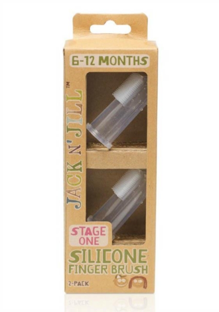 Jack N' Jill Silicone Finger Brush 2pack