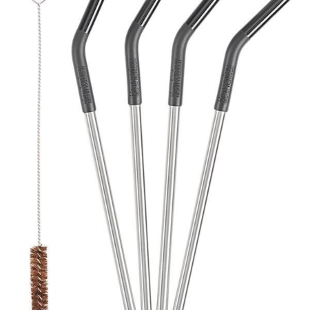 Klean Kanteen Stainless Steel Straws 4 pk Black