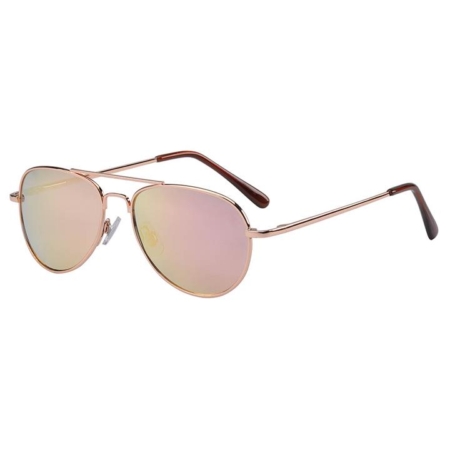 Frankie Ray Sunglasses 3 years+ Jet Aviator Rose Gold