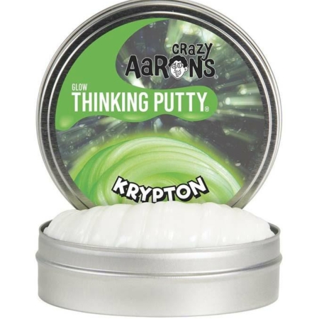 Crazy Aarons Glow Thinking Putty Krypton