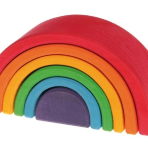 Grimm's Medium Wooden Rainbow 6pcs