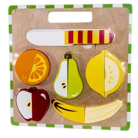 Kiddie Connect Fruit Slicing Cutting Board Puzzle