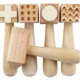 Wooden Pattern Hammers Set of 5