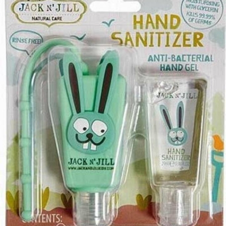 Jack N Jill Bunny Hand Sanitiser 2pk and Holder