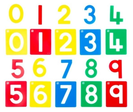 Large Number Stencils 0-9