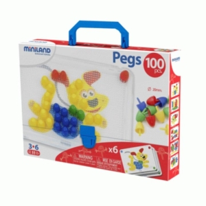 Miniland Pegs Suitcase 100pcs 20mm