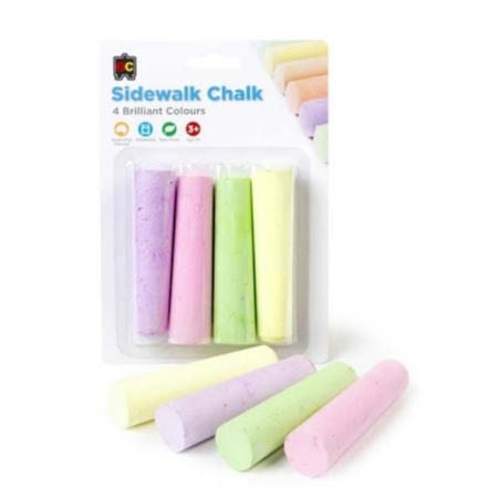 Brilliant Colours Sidewalk Chalk 4pk