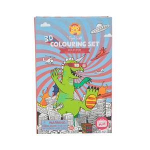 Tiger Tribe 3D Sci-Fi Fun Colouring Set