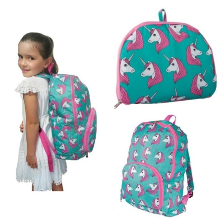 IS Fun Times Foldable Unicorn Backpack