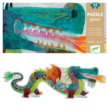 Djeco Leon the Dragon Giant Puzzle 58pcs