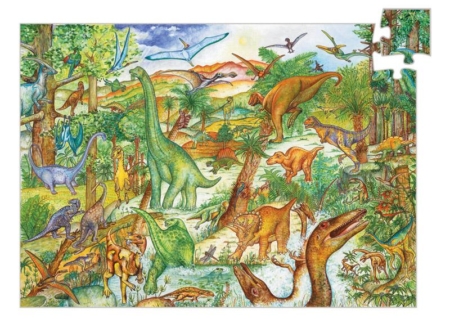 Djeco Observe Dinosaurs Puzzle 100pcs & Booklet