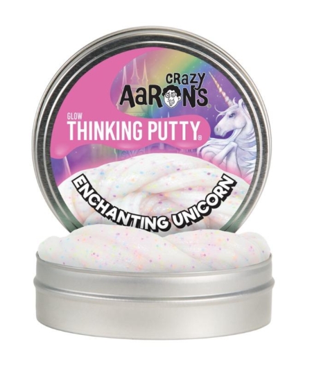 Crazy Aarons Glow Thinking Putty Enchanting Unicorn