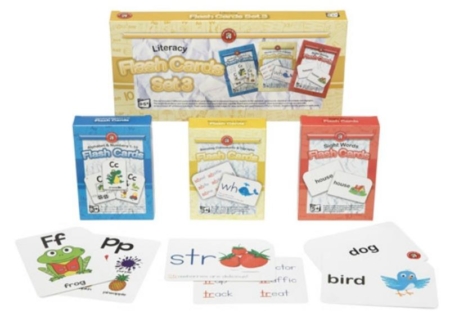 Literacy Flash Cards Set of 3