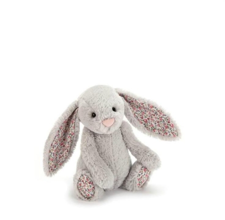 Jellycat Little Bashful Silver Blossom Bunny