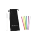 REUSABLE MINI SILICONE STRAWS (6 PACK)