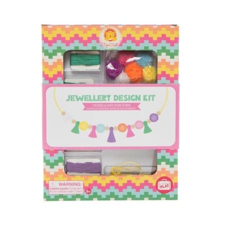 Tiger Tribe Tassel Pom Pom Jewellery Design Kit