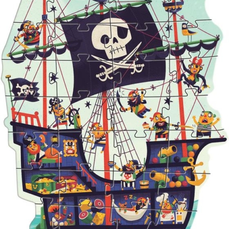 Djeco The Pirate Ship Giant Puzzle 36pc