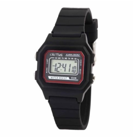 Cactus Dynamo Kids Digital Watch - Black