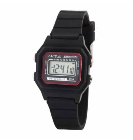 Cactus Dynamo Kids Digital Watch - Black