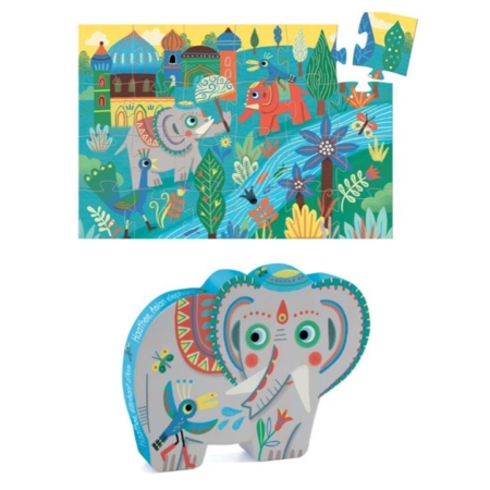 Djeco Haathee Asian Elephant Puzzle 24pc