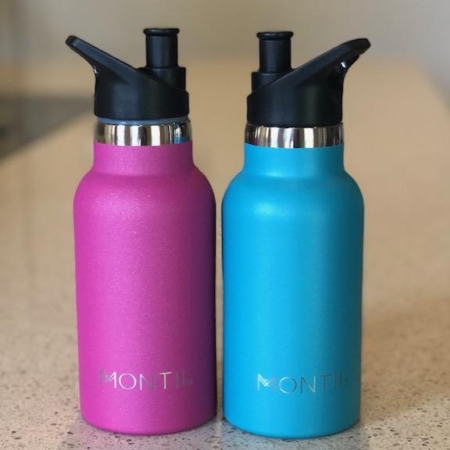 MontiiCo Insulated Glitter Mini Drink Bottle